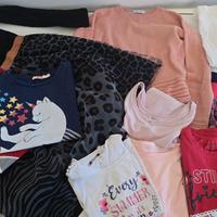 Lotto stock abbigliamento bimba 9/10 anni 17 pezzi