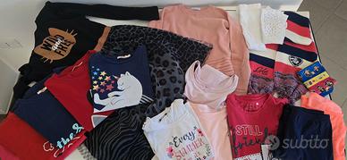 Lotto stock abbigliamento bimba 9/10 anni 17 pezzi