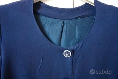Tailleur sartoriale estivo blu notte Made in Italy
