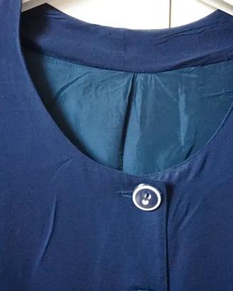 Tailleur sartoriale estivo blu notte Made in Italy