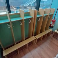 panca spogliatoio 3 posti per scuola infanzia