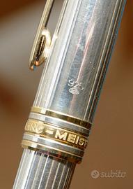 Penna Stilografica MontBlanc in argento massiccio