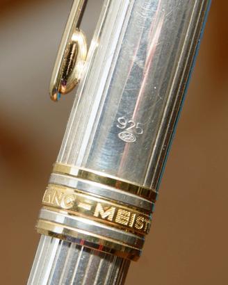 Penna Stilografica MontBlanc in argento massiccio