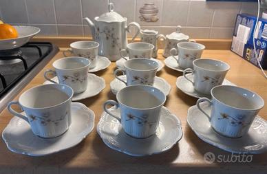 Servizio da tè/caffè vintage in porcellana
