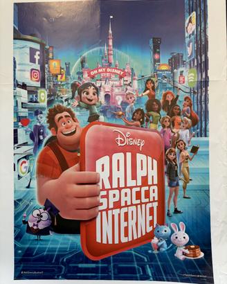 Poster Locandina Film Ralph Spacca Internet Disney