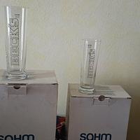 nuovi 12 bicchieri birra Becks