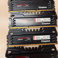 32 GB Ram (8x4) Kingston Hyperbeast