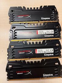 32 GB Ram (8x4) Kingston Hyperbeast