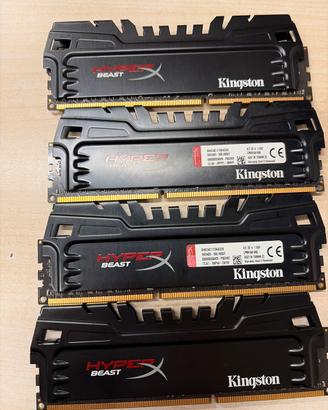 32 GB Ram (8x4) Kingston Hyperbeast