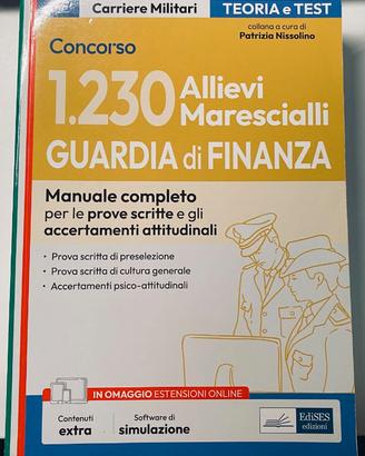 Libro Concorso 1230 Allievi Marescialli GdF