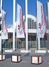 BANDIERE CON ASTA TELESCOPICA