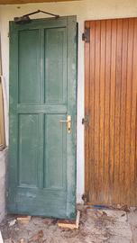 portone di ingresso in legno