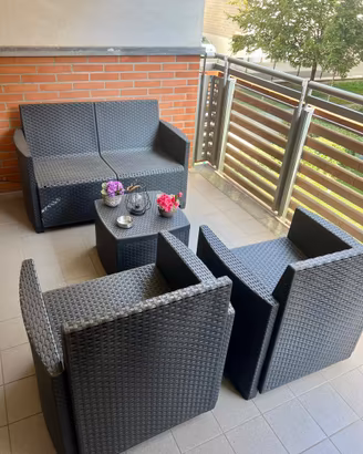 Set salotto da giardino/balcone/terrazzo