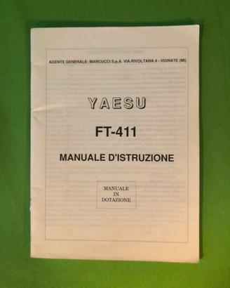Yaesu FT-411 manuale d’istruzione