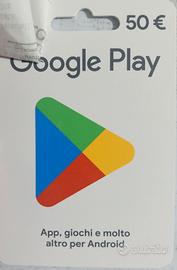carta Google play 50€ codice grattato ma mai usato