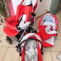 Trio Chicco passeggino, navicella e seggiolino +