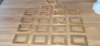 19 placche coprinterruttore VIMAR oro/ottone