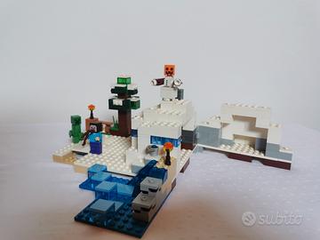 lego minecraft nascondiglio sulla neve 21120