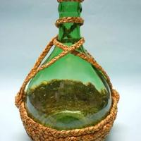 Piccola Damigiana da tavola impagliatura vintage