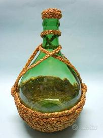 Piccola Damigiana da tavola impagliatura vintage