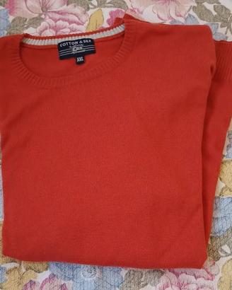 maglia girocollo cotton & Silk