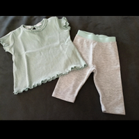 Completo neonata Zara 6/9 mesi leggings e t-shirt