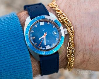 Orologio For skin diver automatico vintage acciaio