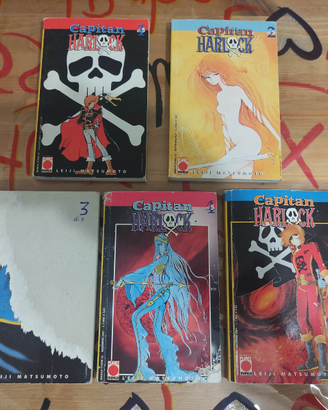Manga 5 volumi capitan Harlock
