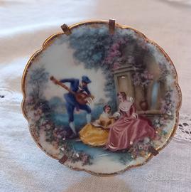 Piattino decorato a mano in Limoges France