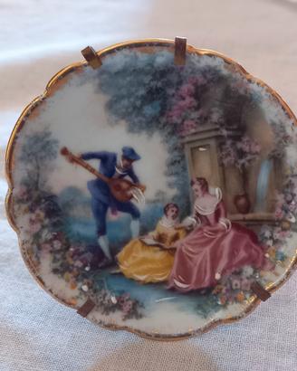Piattino decorato a mano in Limoges France