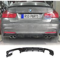 DIFFUSORE BMW F30 F31 LOOK M PERFORMANCE NERO LUCI