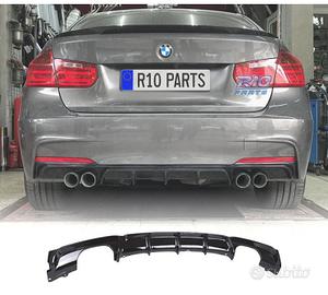DIFFUSORE BMW F30 F31 LOOK M PERFORMANCE NERO LUCI