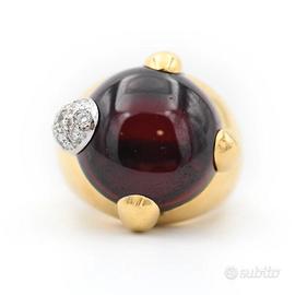 Anello Pomellato Vintage Griffe con Granato