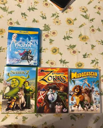 4 DVD CARTONI ANIMATI
