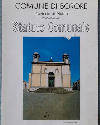 Comune di Borore Nuoro Statuto Comunale 1992