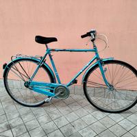 City bike uomo vintage da 28 azzurra meccanica per