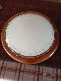 Plafoniera in legno