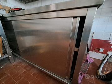 tavolo armadiato acciaio inox