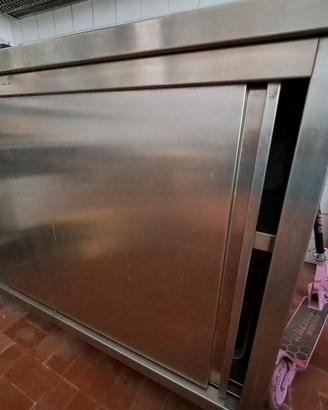 tavolo armadiato acciaio inox