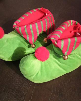 PANTOFOLE ELFO NATALE