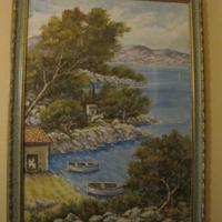 Quadro rappresentante paesaggio marino