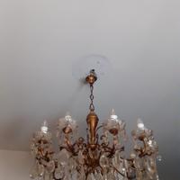 Lampadario a gocce vintage