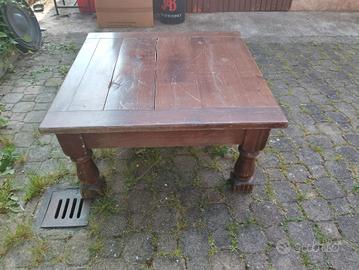 Tavolino basso da salotto in legno 