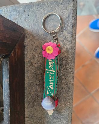 Portachiavi souvenir artigianale di Zanzibar 