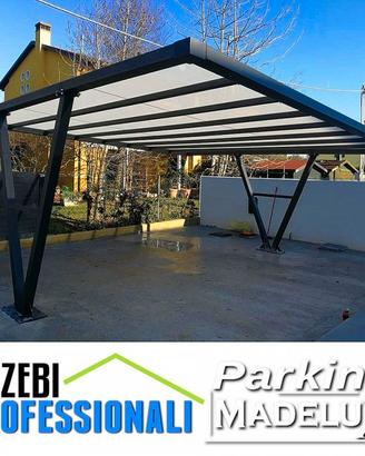Carport per auto 2 posti parcheggio aziendale