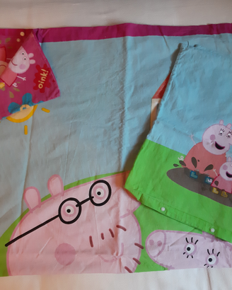 Copripiumino per lettino Peppa Pig