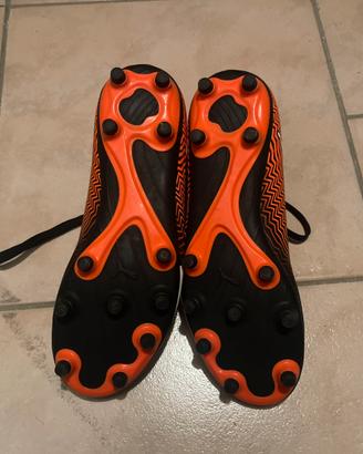 Scarpe da calcetto Puma Arancioni e Nere - Bimbo/R