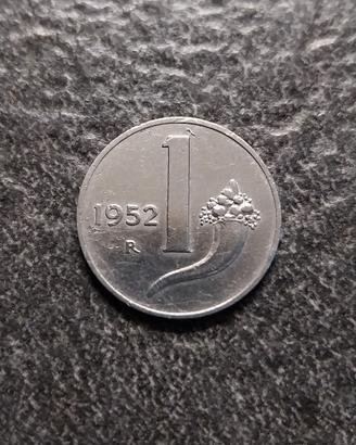 1 Lira 1952 Cornucopia Italia