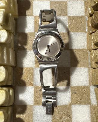 Swatch Irony quadrante argentato rosè