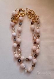 Collana Statement a Doppio Filo 